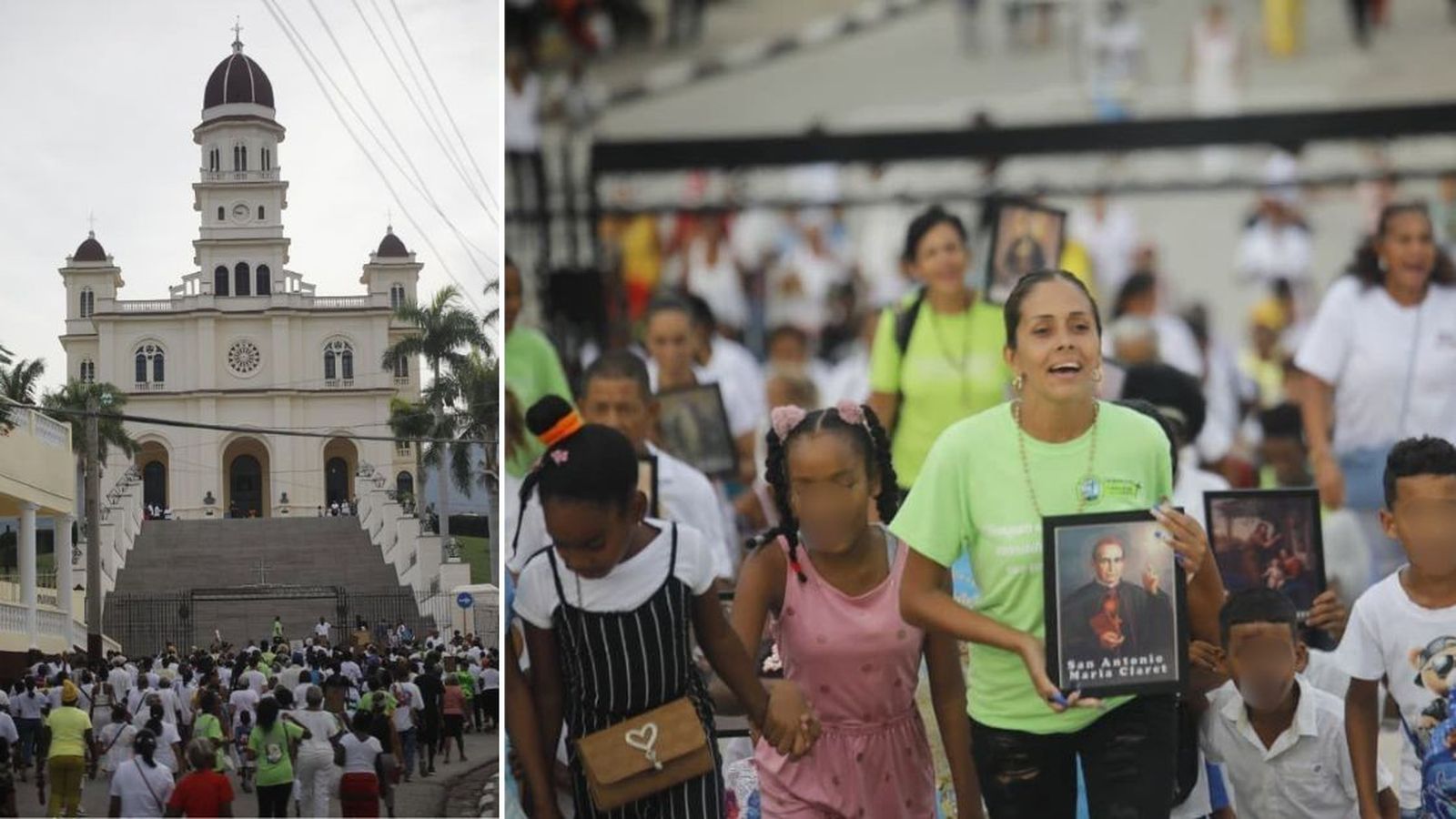 Peregrinos llegan al Santuario del Cobre en las visperas de la fiesta de la Virgen