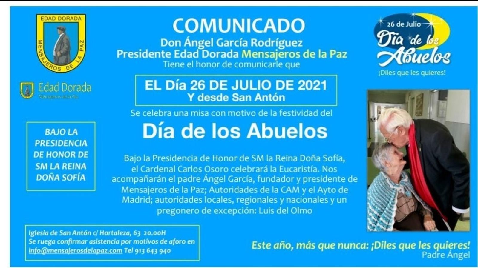 Programa de San Antón para el 26 de julio.