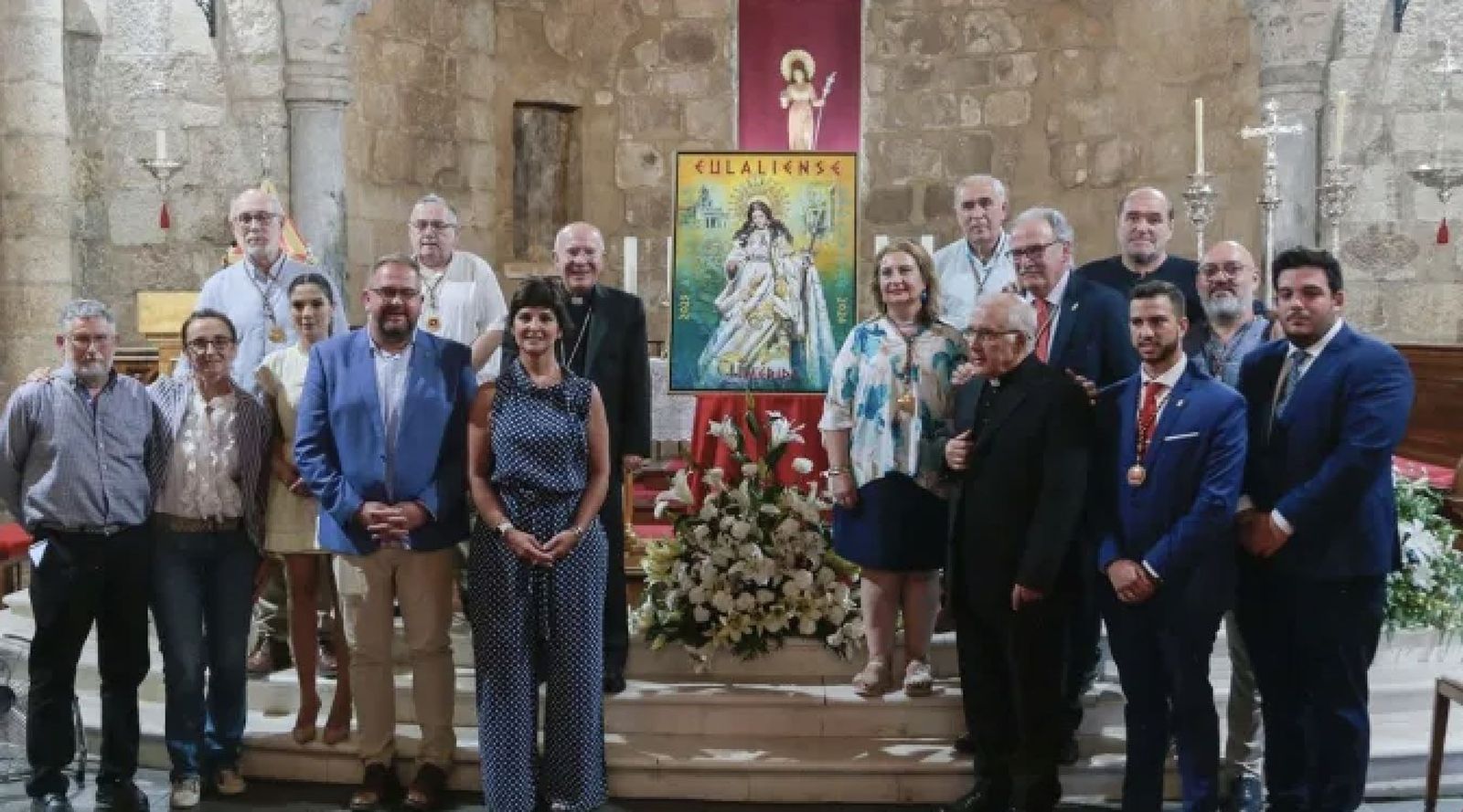 Cartel del Año Jubilar Eulaliense pintado por Nuria Barrera