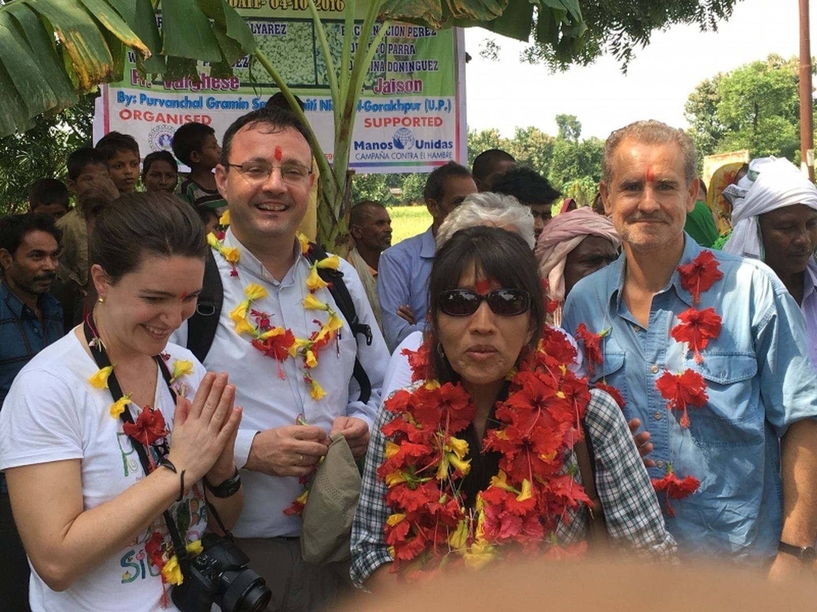 José Antonio Álvarez, en un viaje con Manos Unidas a India