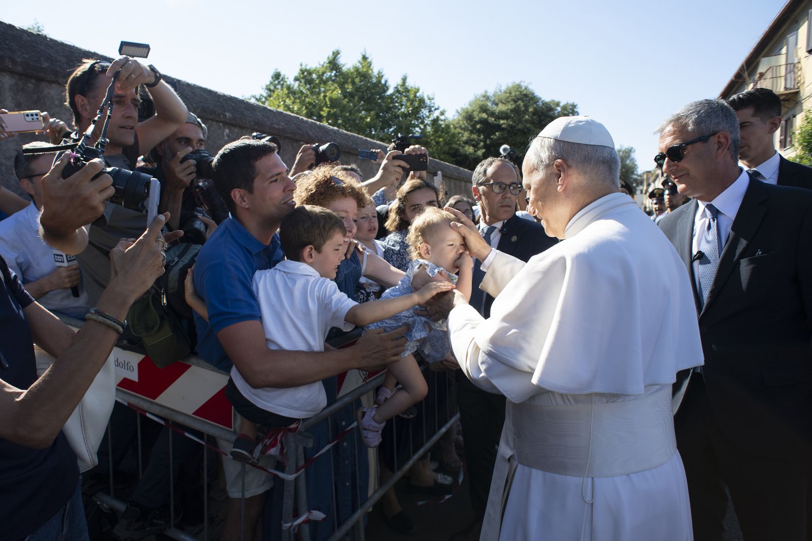 León XIV, recibido ayer en Castel Gandolfo