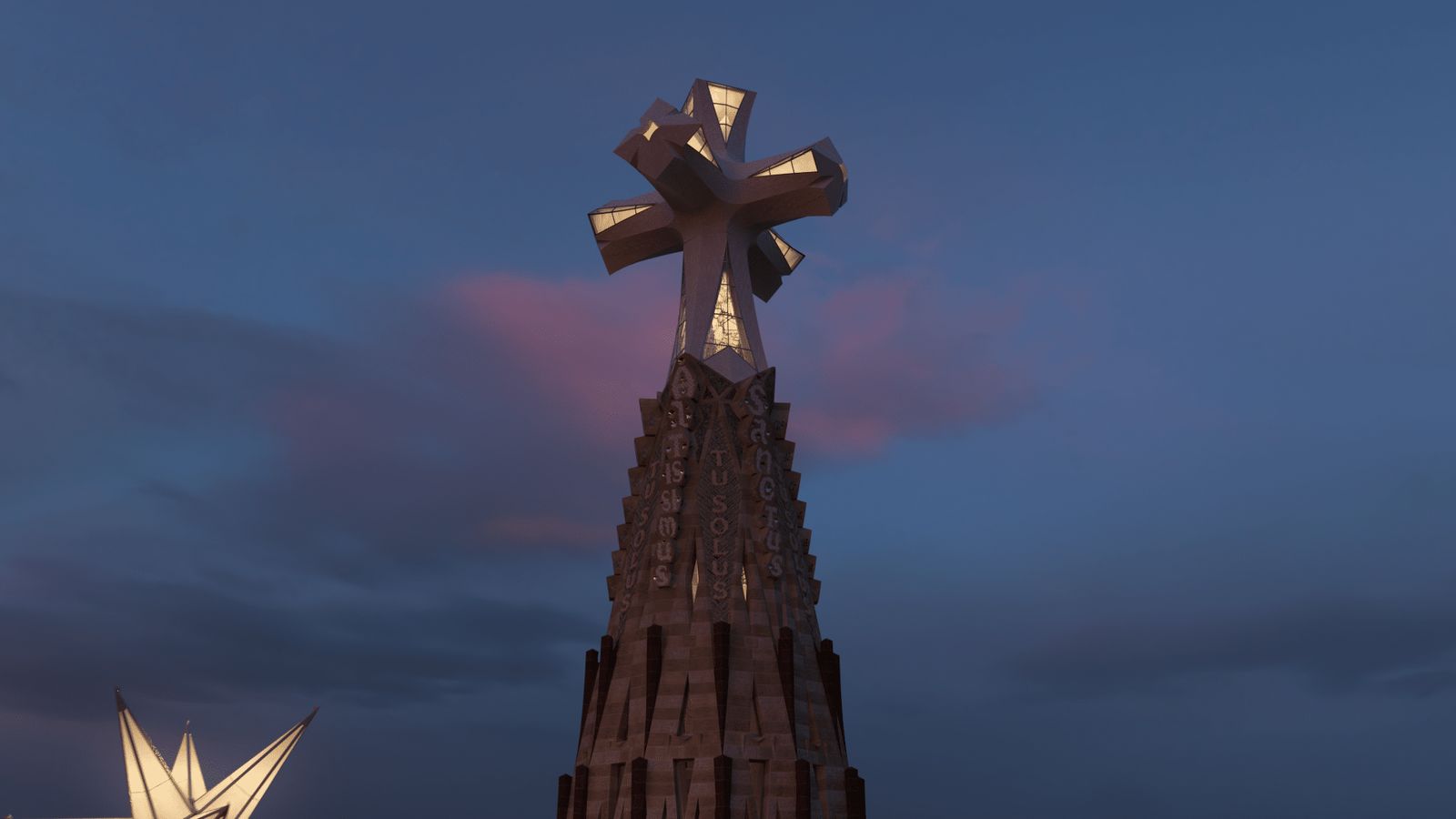 torre de Jesucristo. Sagrada Familia de Barcelona