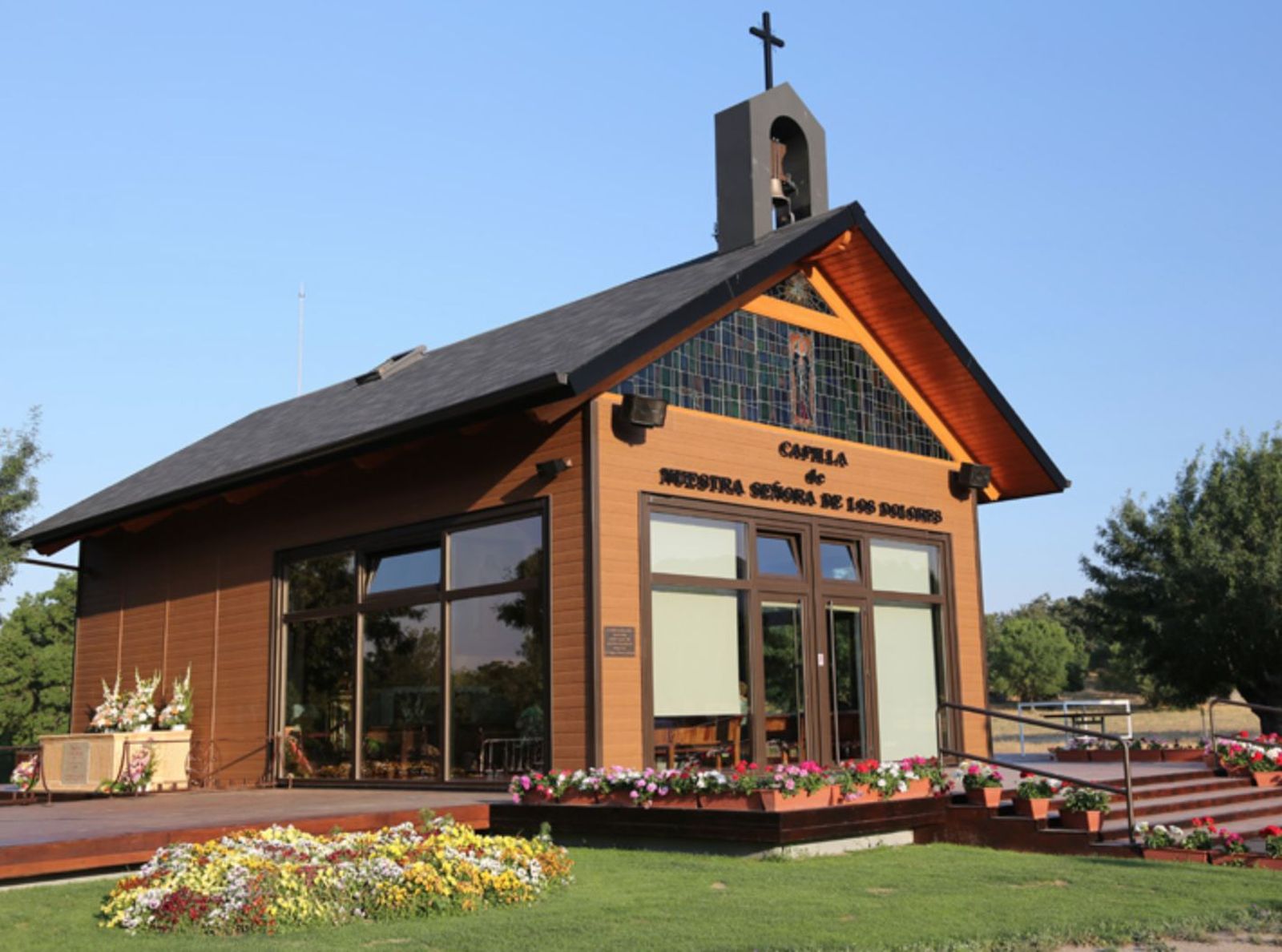 La capilla, antes de su demolición