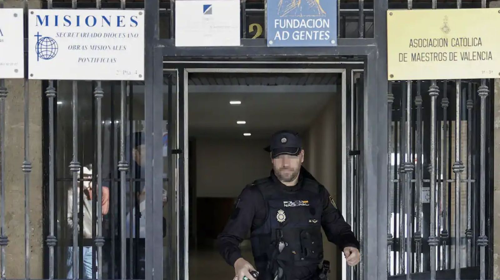 La Policía, en el lugar de los hechos