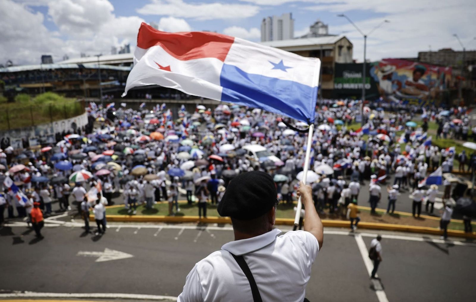 Una marcha de protesta de los maestros