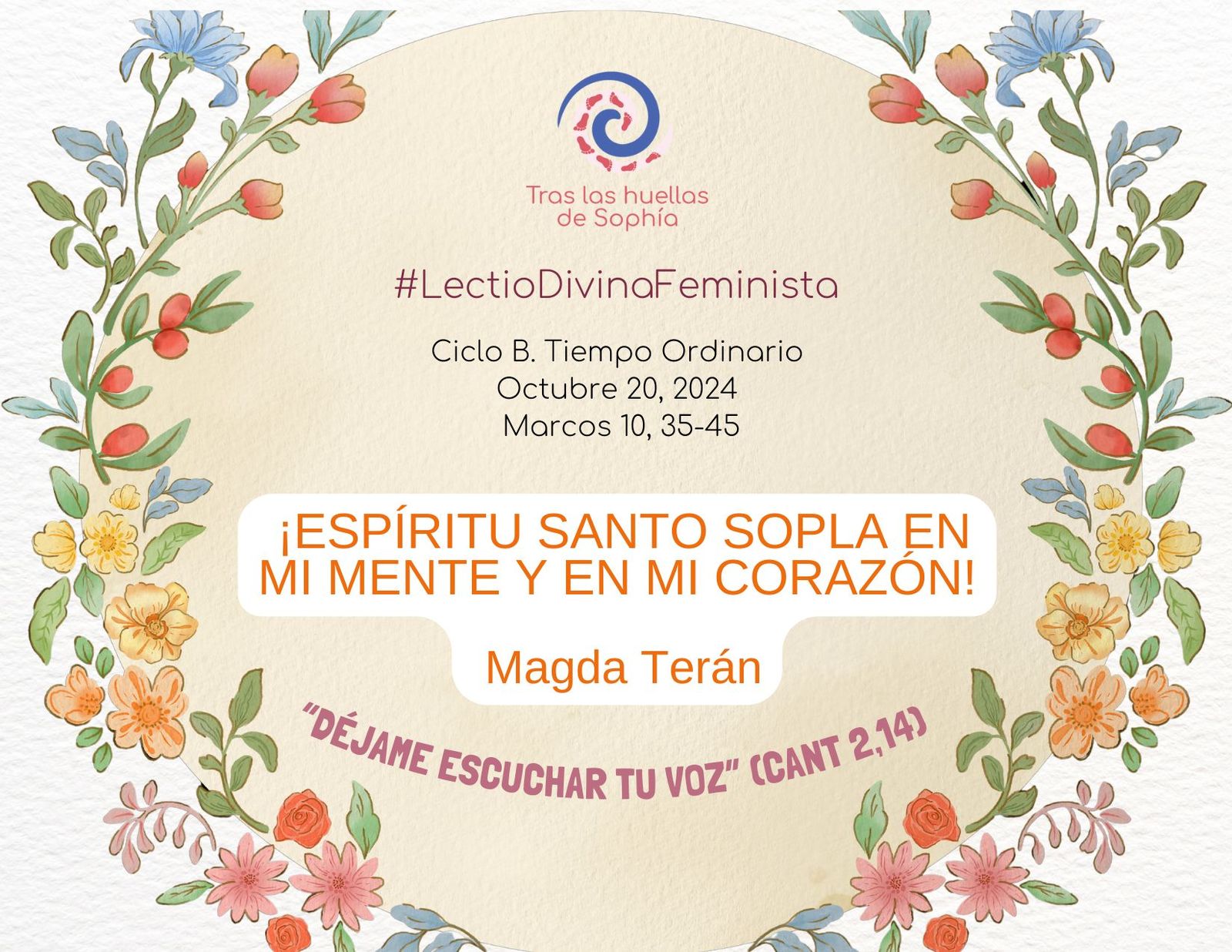 ¡ESPÍRITU SANTO SOPLA EN MI MENTE Y EN MI CORAZÓN!