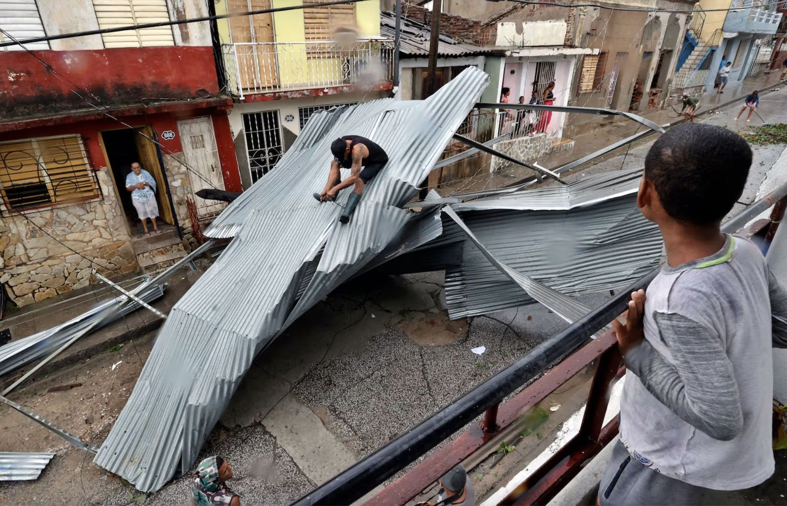 Rastro del paso del huracán Melissa por Santiago de Cuba