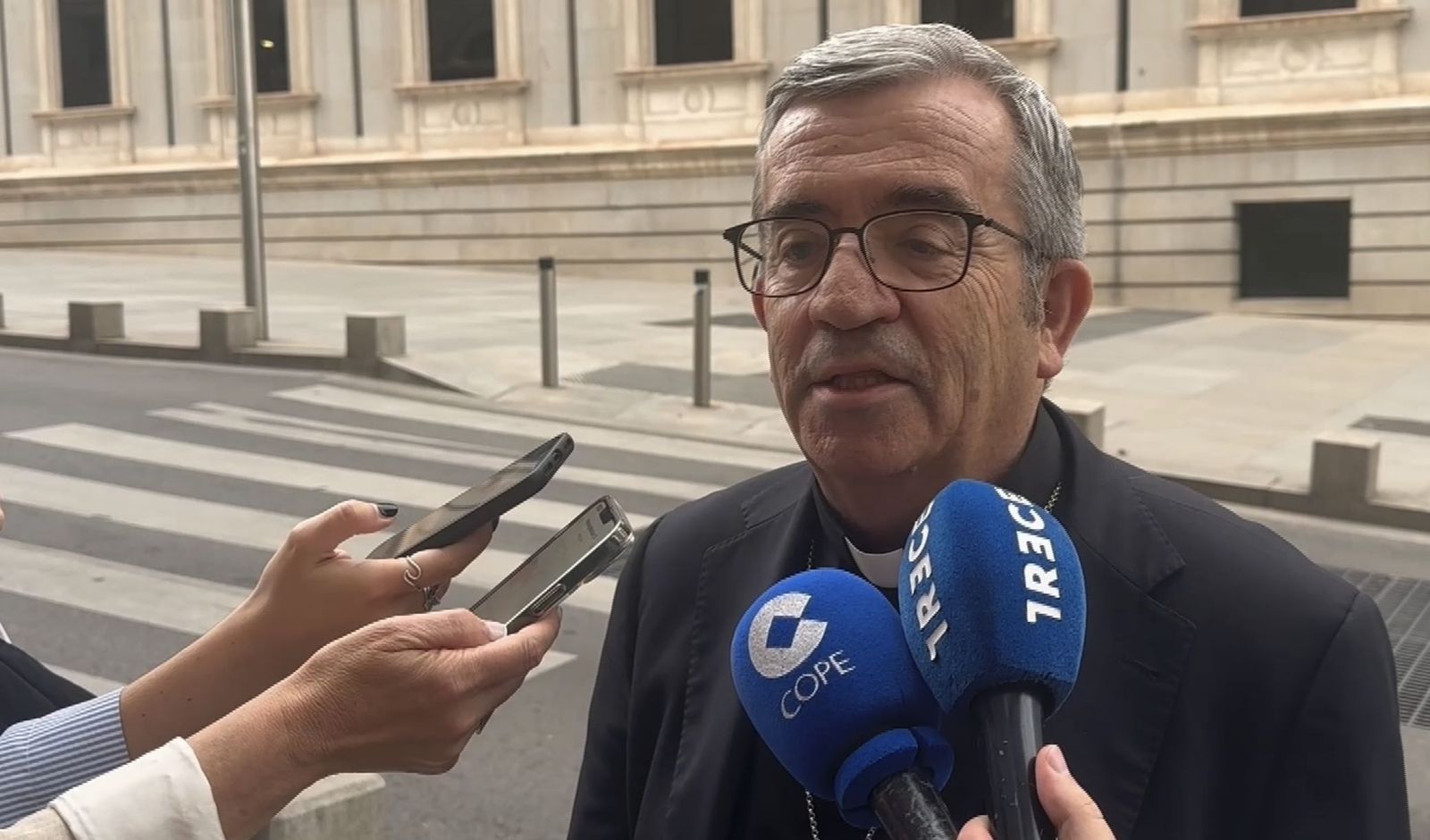 Argüello, a su salida del Congreso