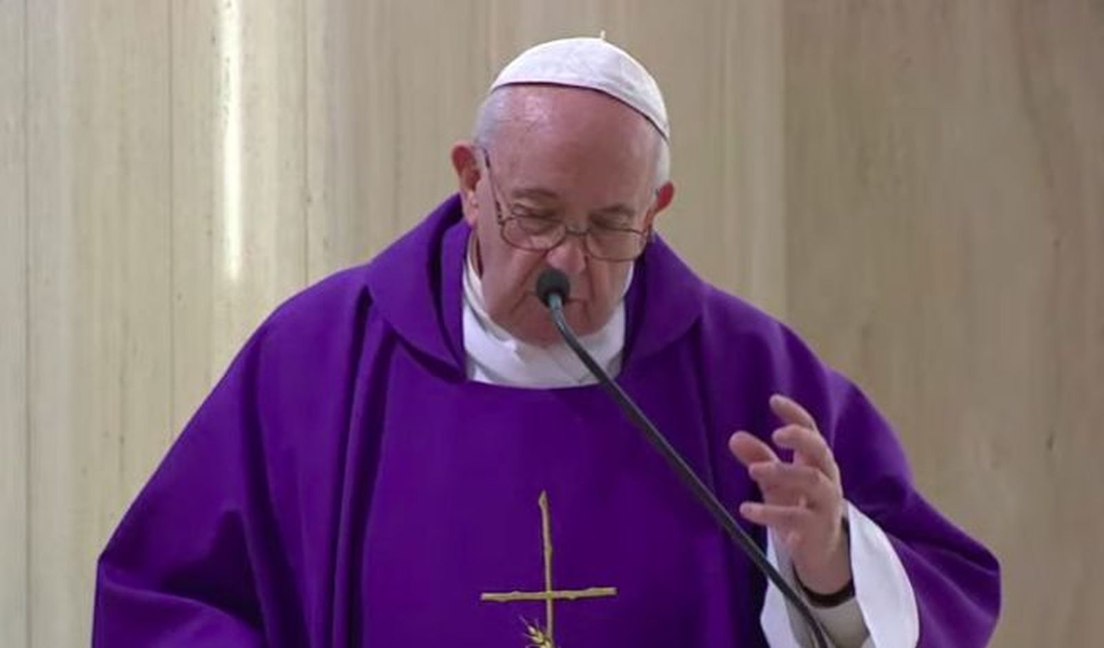 Francisco, hoy en la misa