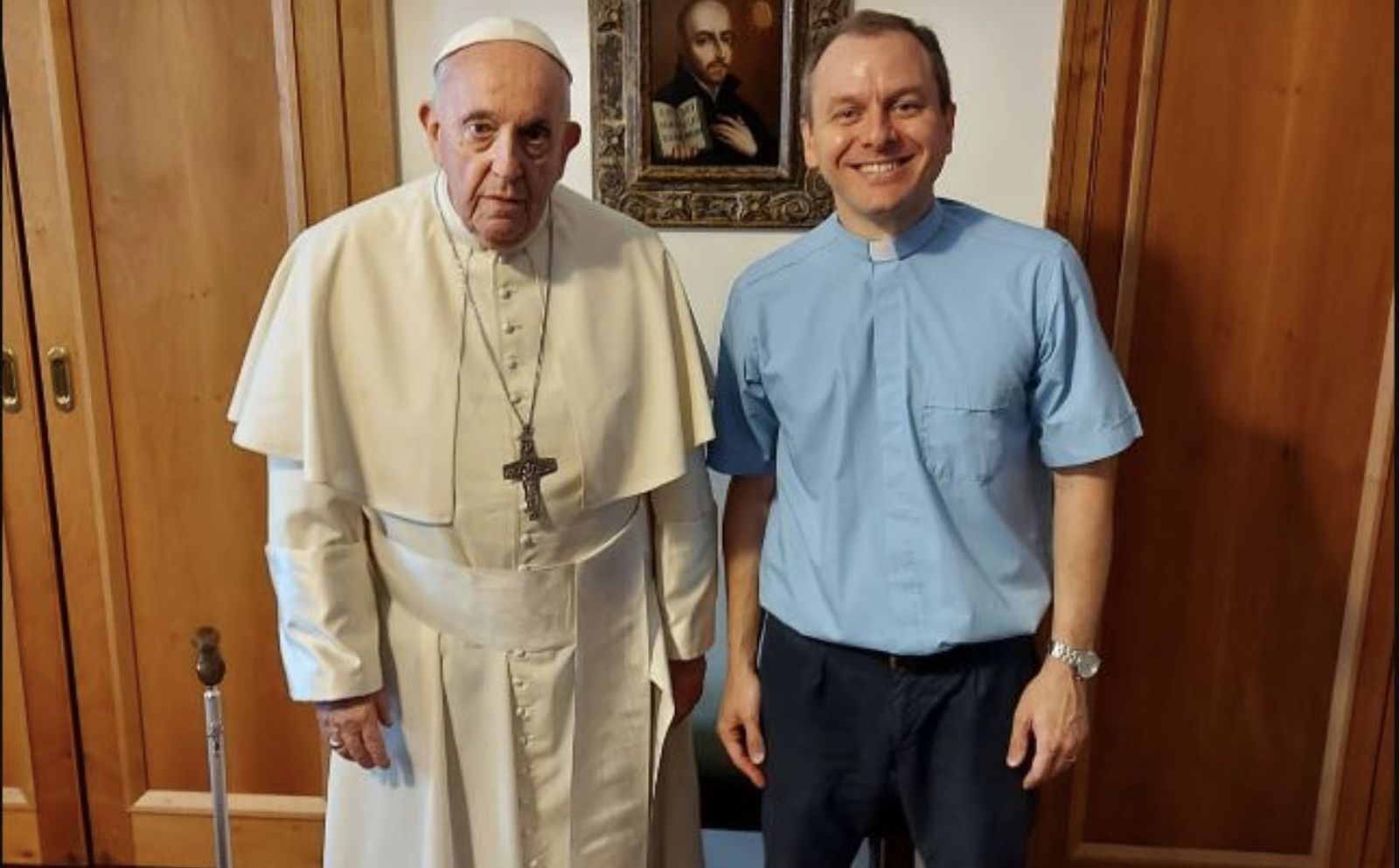 Daniel Pellizzon, con el papa Francisco