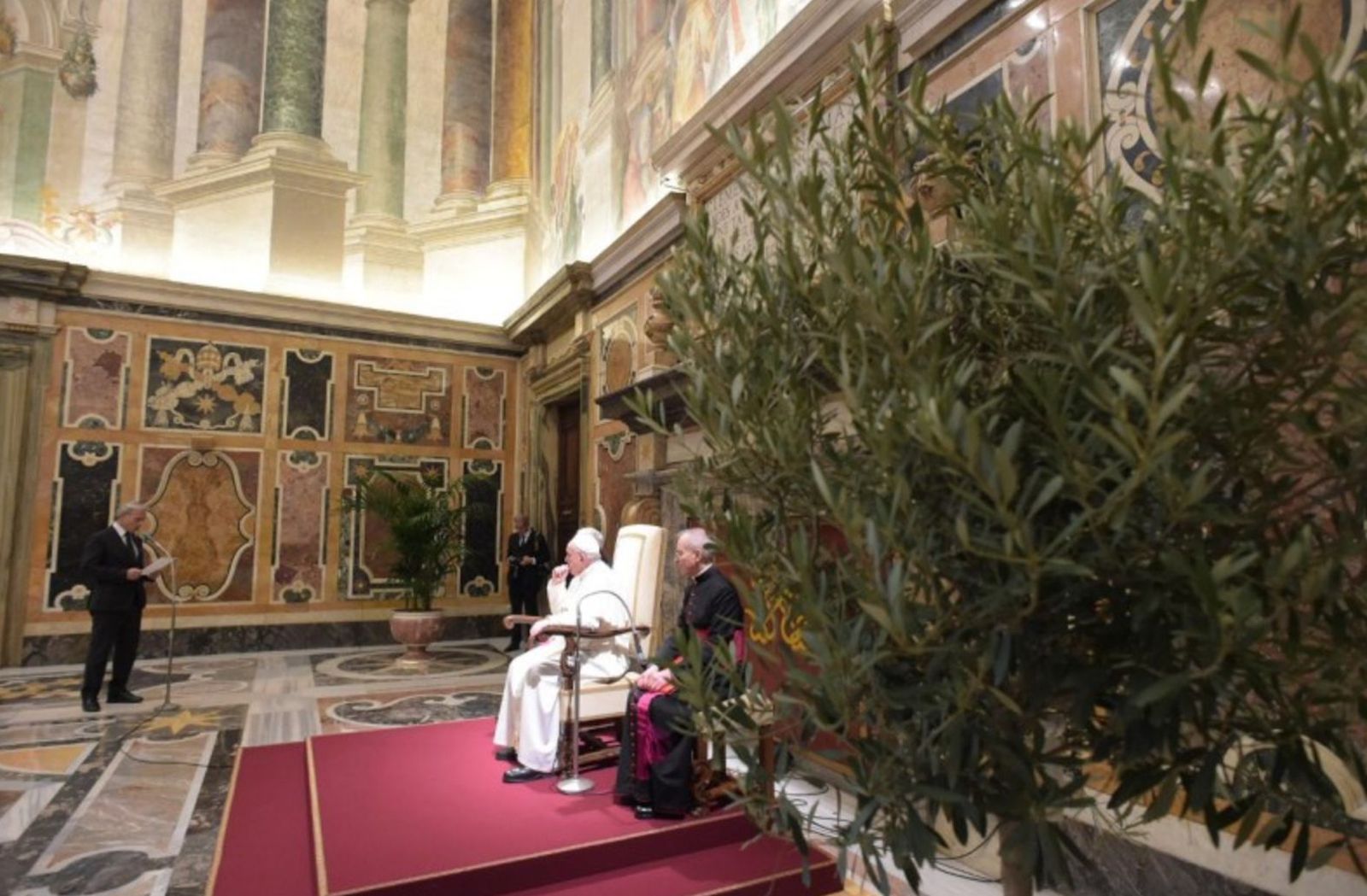 Francisco en el encuentro con la Unión de Ferias Internacionales