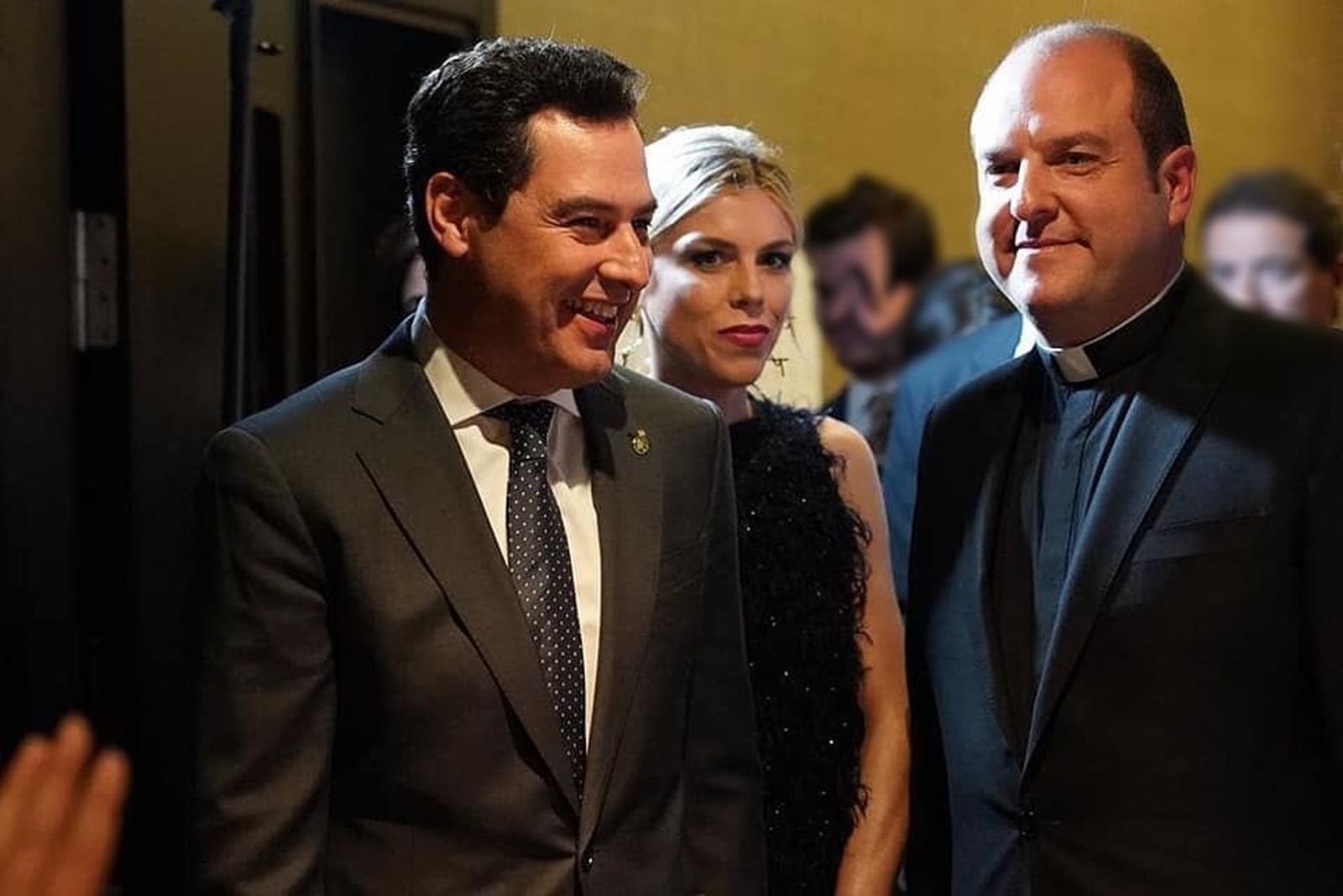 José Antonio Villena, con el presidente de la Junta