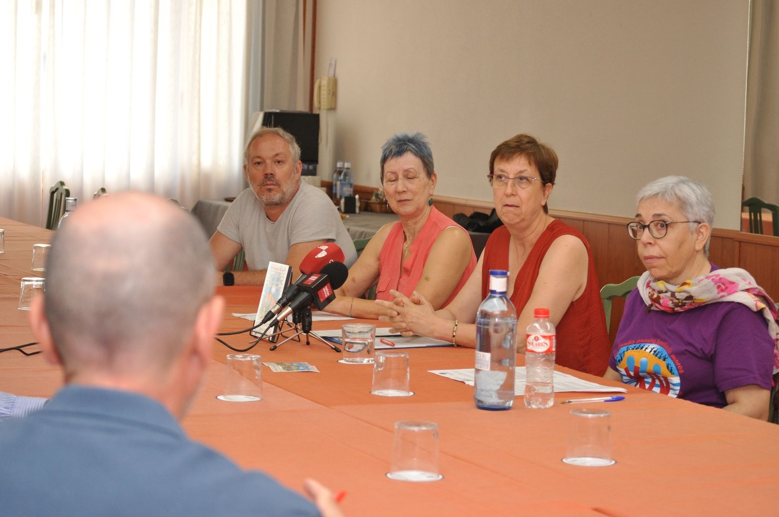 Participantes en la rueda de prensa de HOAC