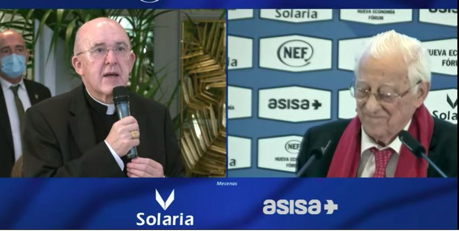 Osoro, con el padre Ángel