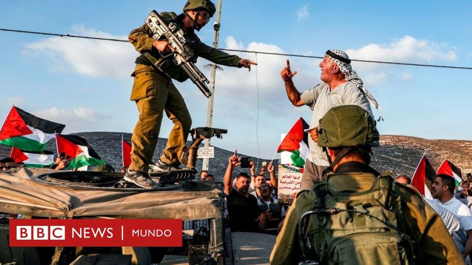 Tensiones entre israelíes y palestinos.