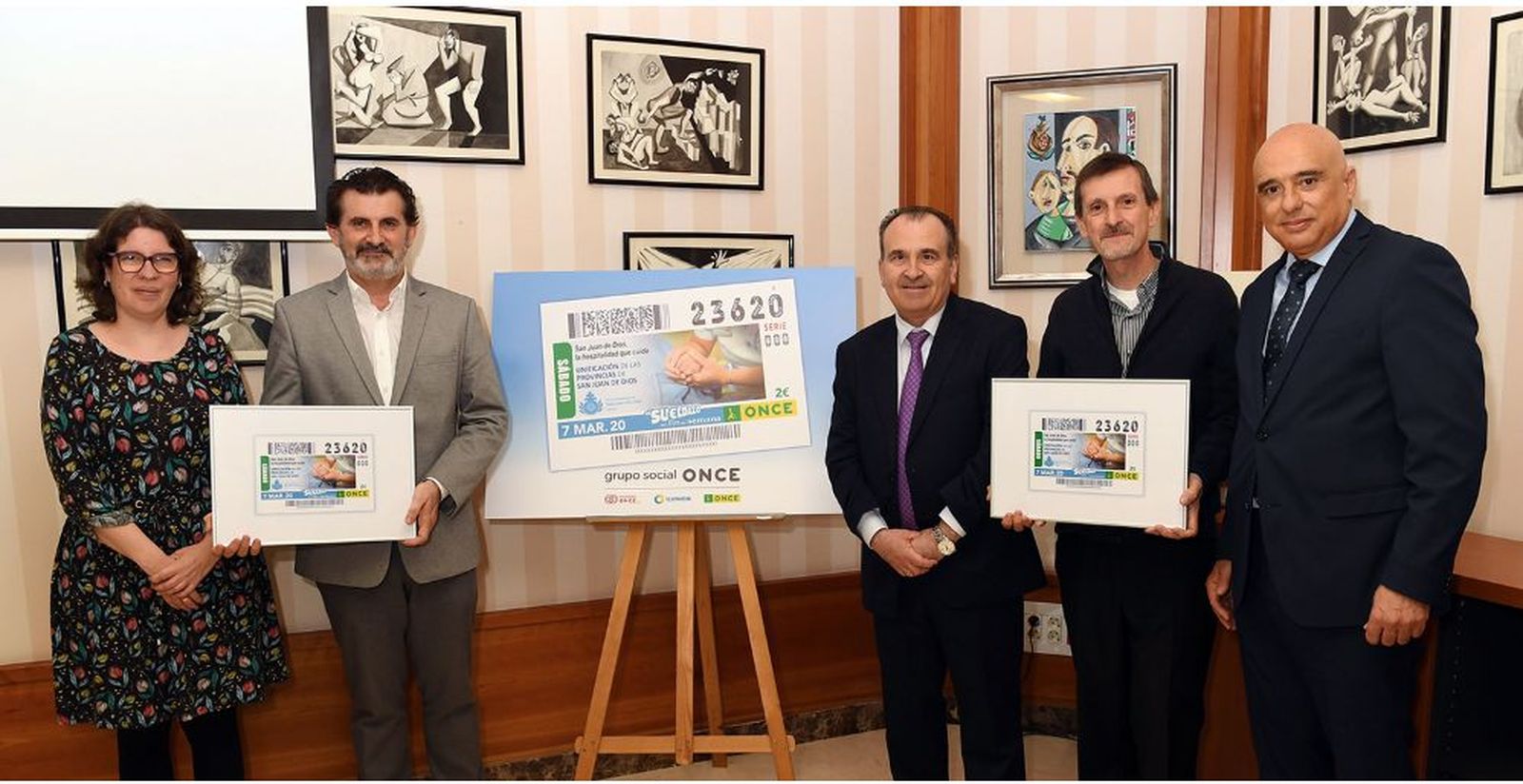 La Orden Hospitalaria de San Juan de Dios y la ONCE presentan el cupón