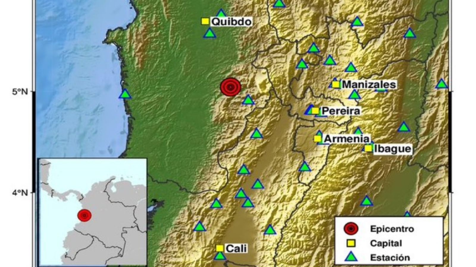 Terremoto en Colombia