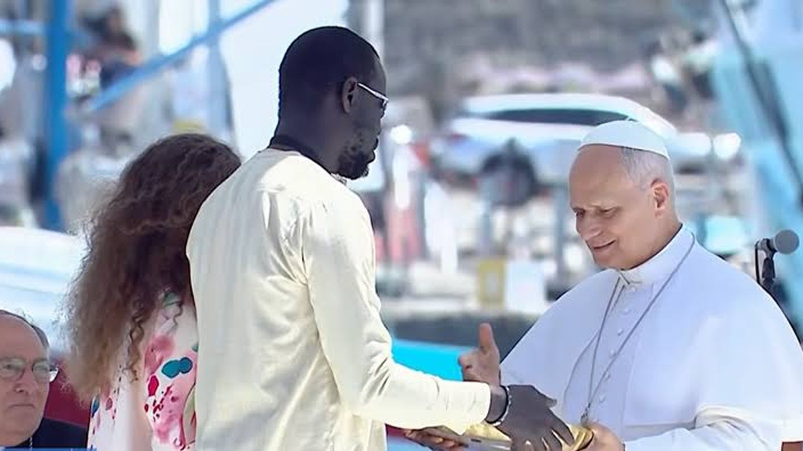 El Papa en el puerto de Arguineguín. Junio 2026