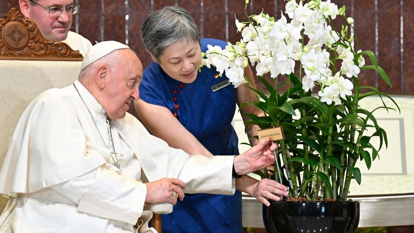 La orquídea regalada al Papa en Singapur