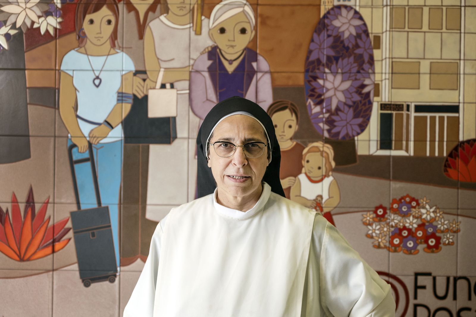 Sor Lucía Caram en la Residència Rosa Oriol.