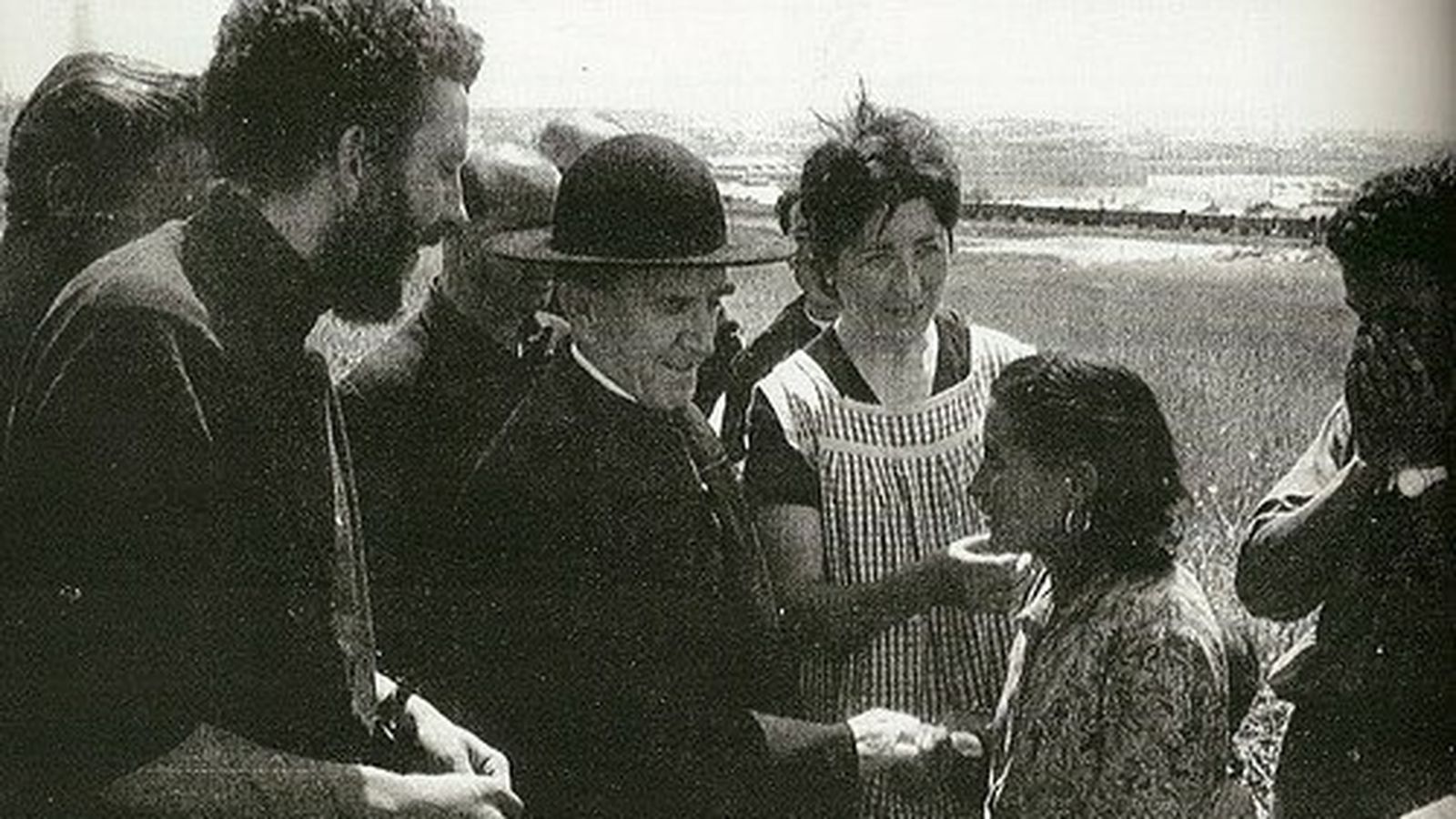 Kiko y Carmen, con Casimiro Morcillo en los inicios del Camino en Madrid