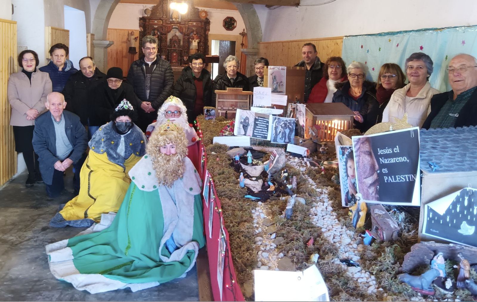 El belén 'palestino' de Momán