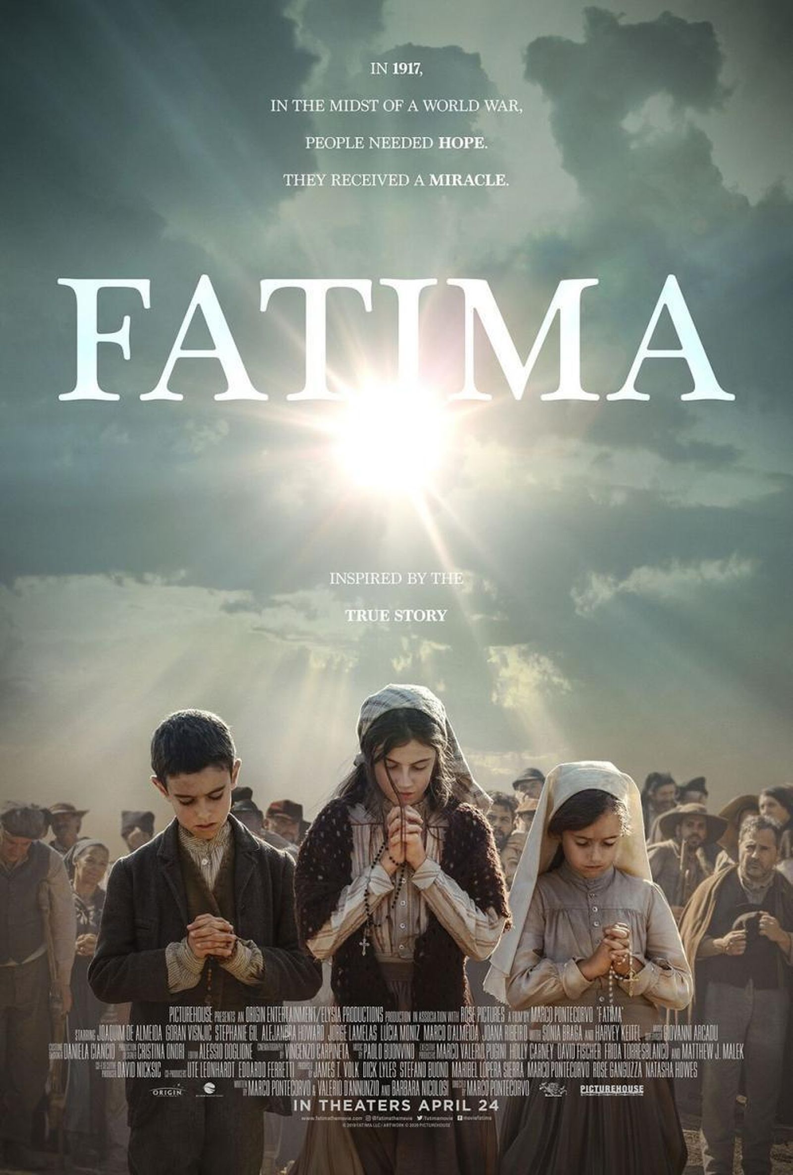 'FÁTIMA. LA PELÍCULA', narra las apariciones marianas a tres niños en Portugal, a partir del 13 de mayo en AMAZON PRIME VIDEO