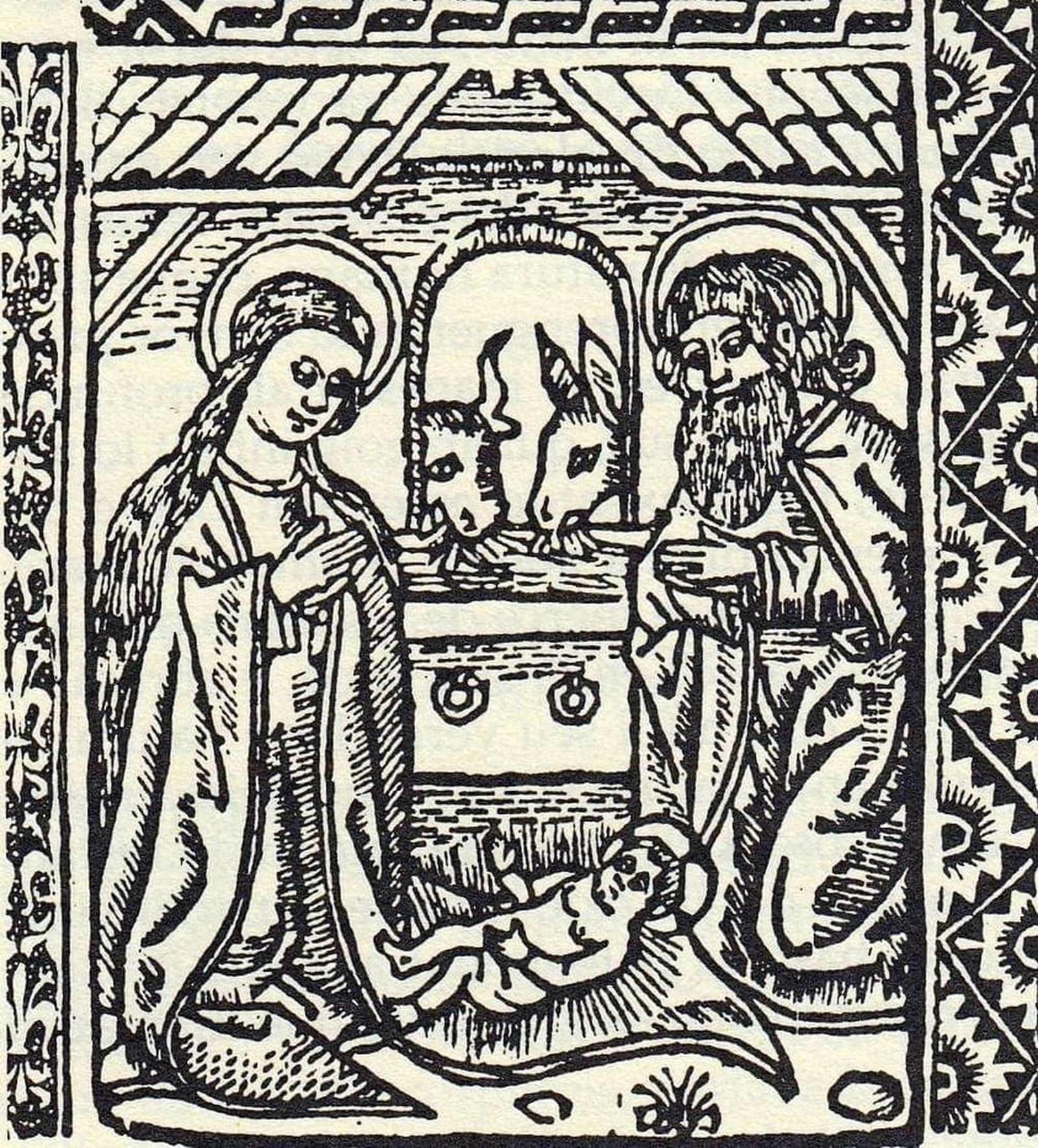 Grabado del "Vita Christi", de sor Isabel de Villena, abadesa del Monasterio de la Trinidad.