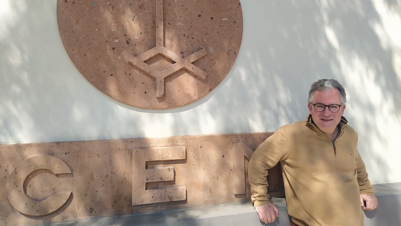 Austen Ivereigh en la sede de la Conferencia Episcopal Mexicana