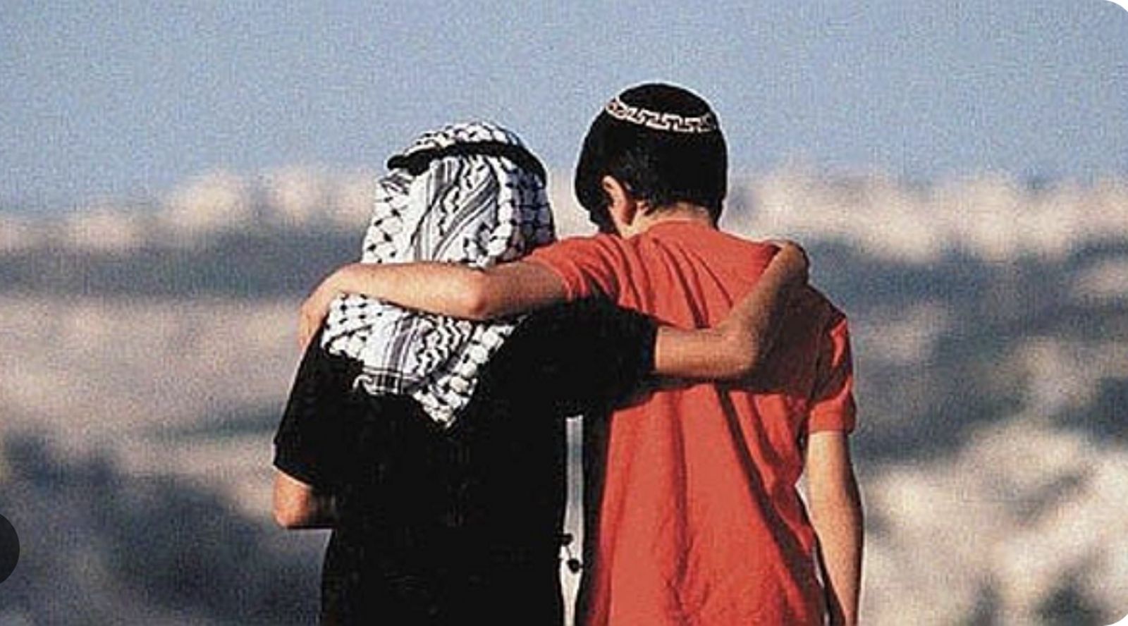 Niño palestino e israelí
