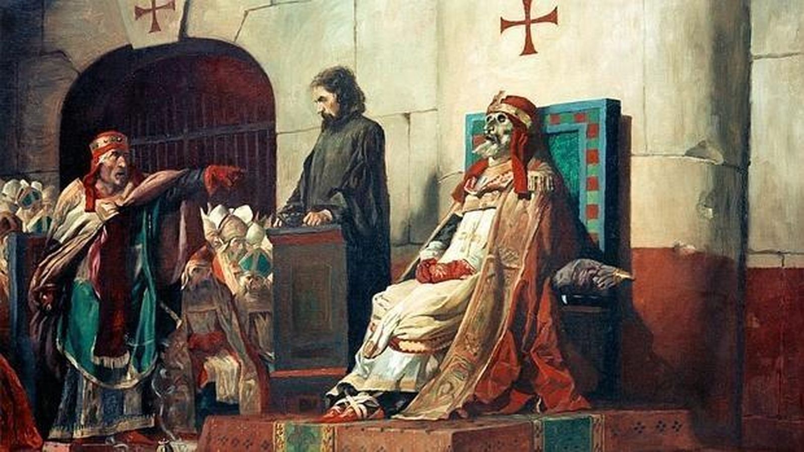 Juicio Cadavérico al papa Formoso en Roma 897