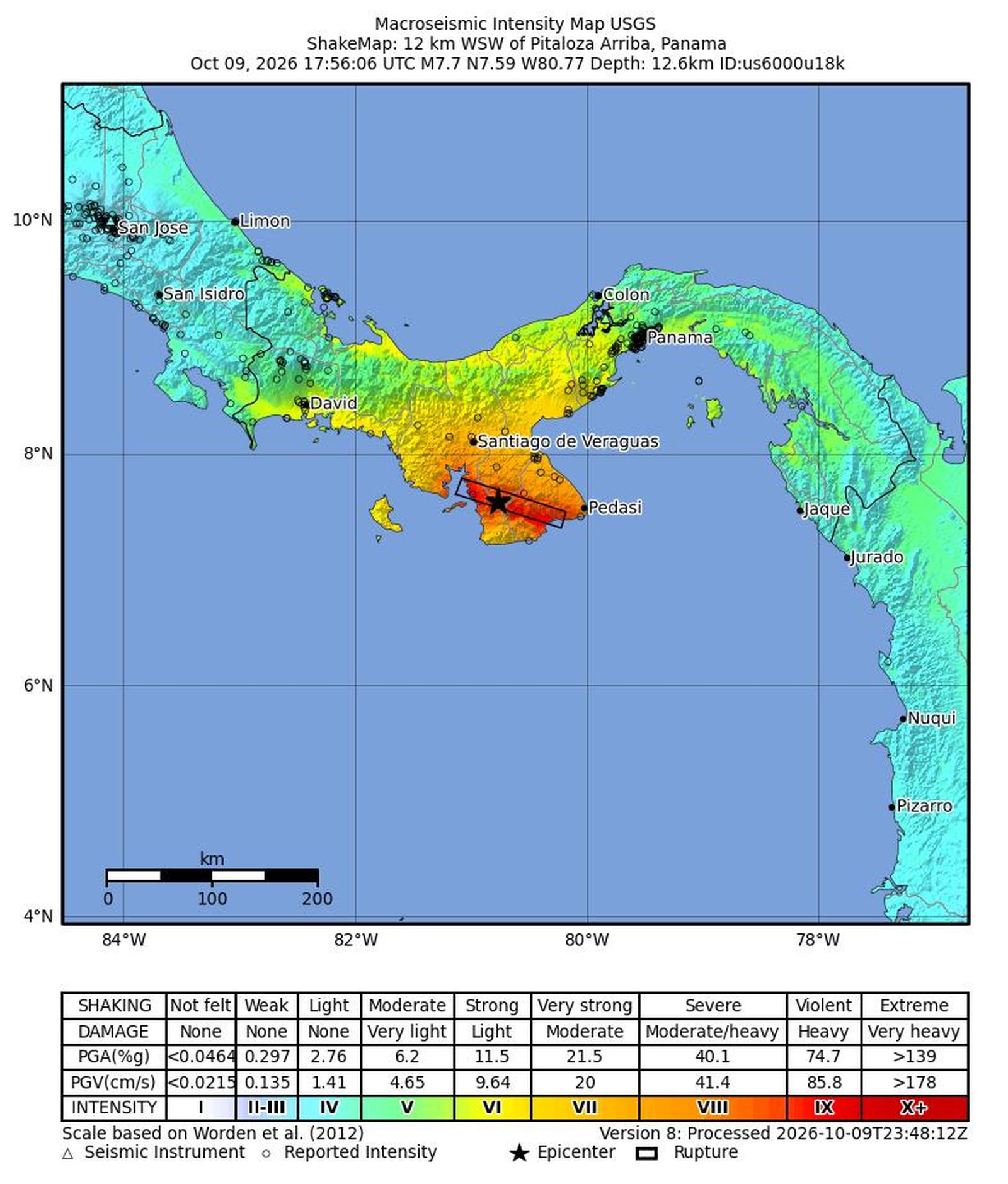 Terremoto en Panamá