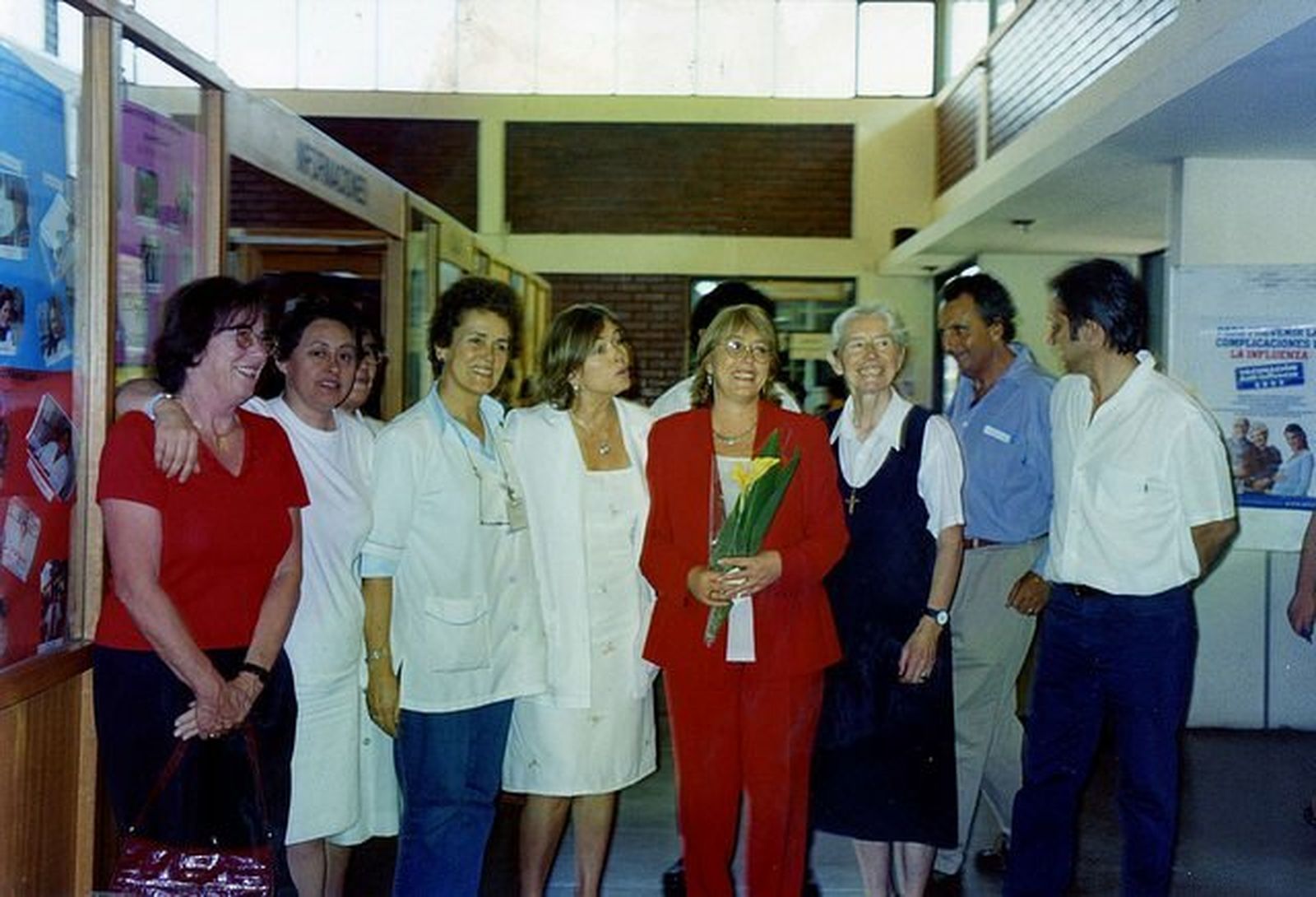 Karoline con Bachelet