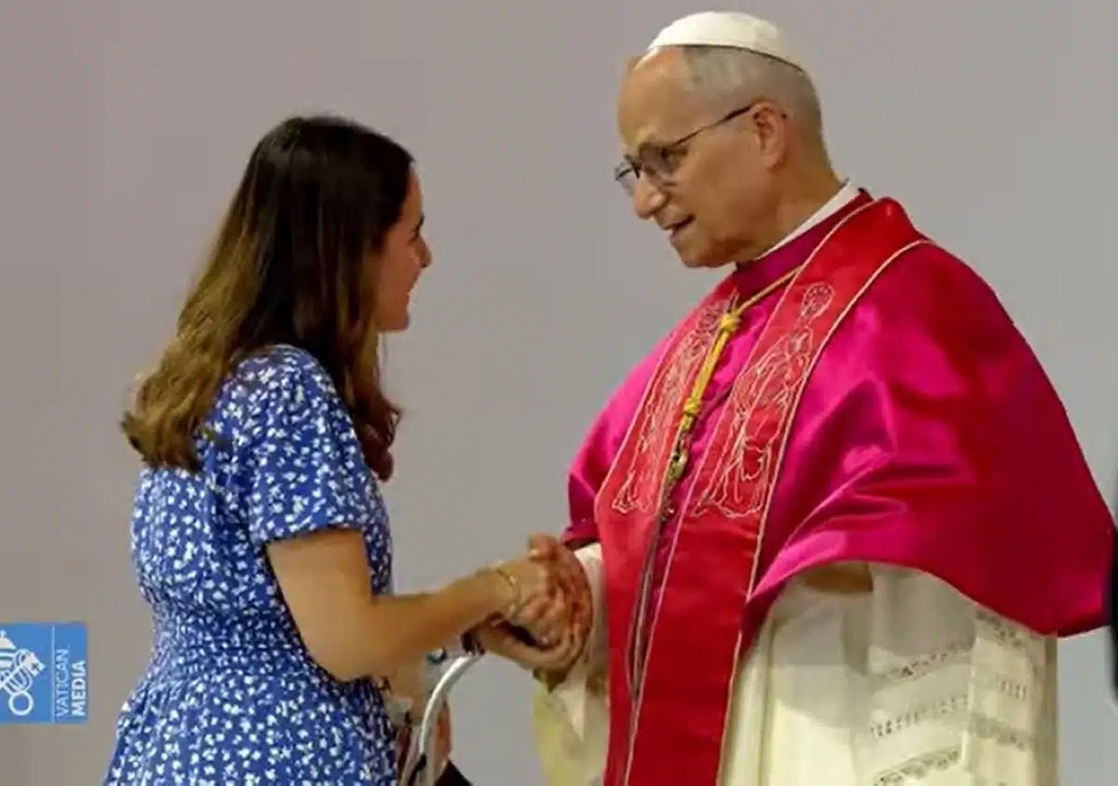 Dulce María y el Papa