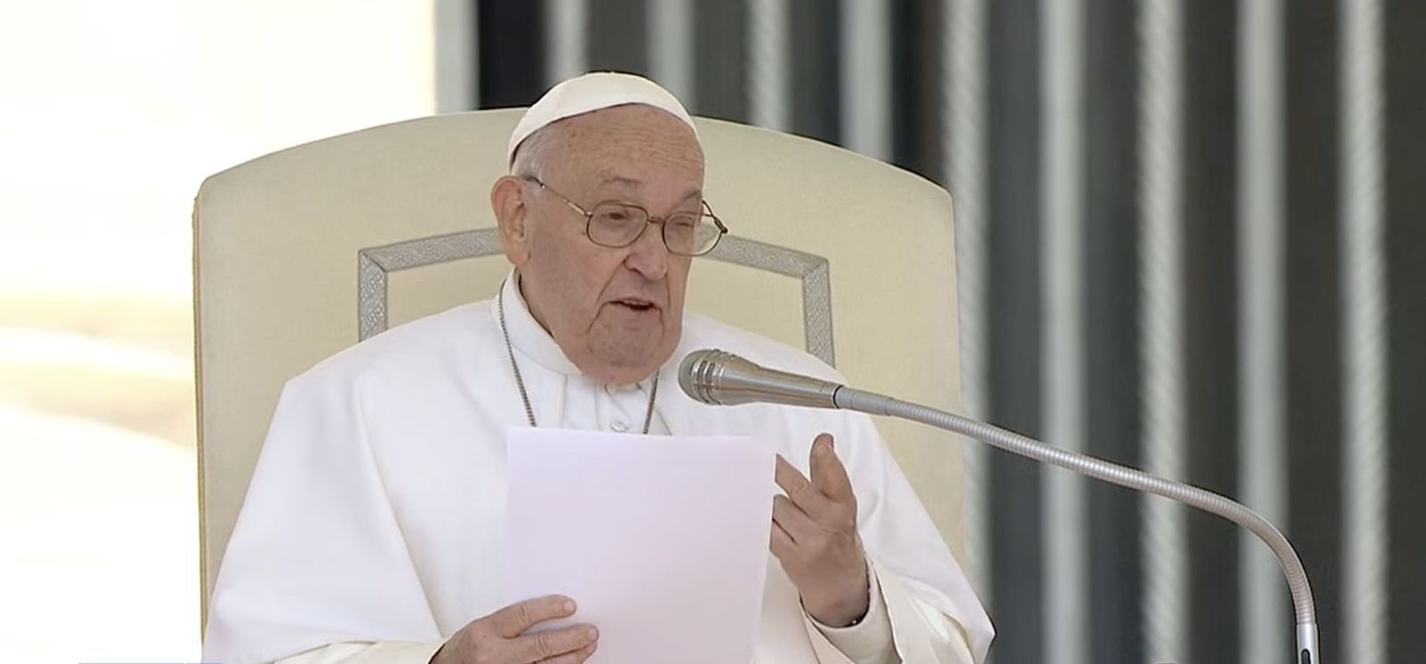 Francisco, durante la audiencia general