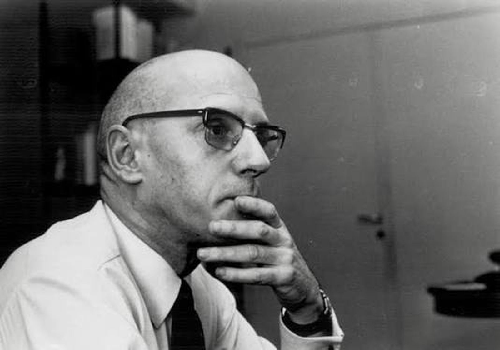 Michel Foucault (1926-1984).  Imagen del Colegio de Francia