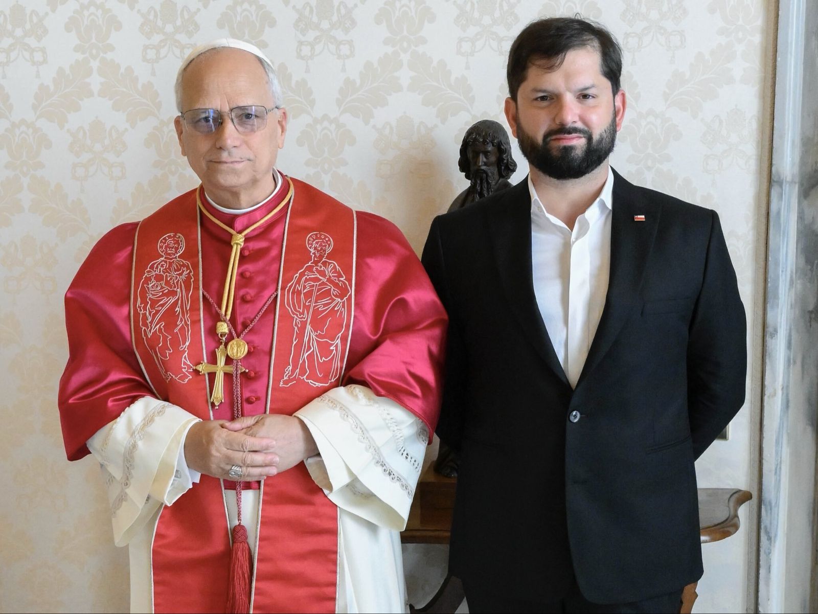 Boric, con León XIV