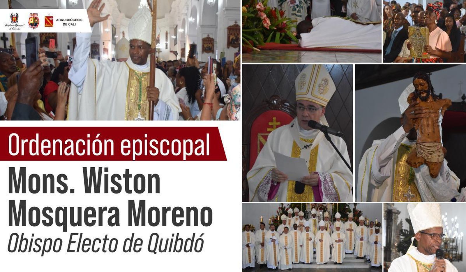 Ordenación de monseñor Wiston Mosquera. Colombia