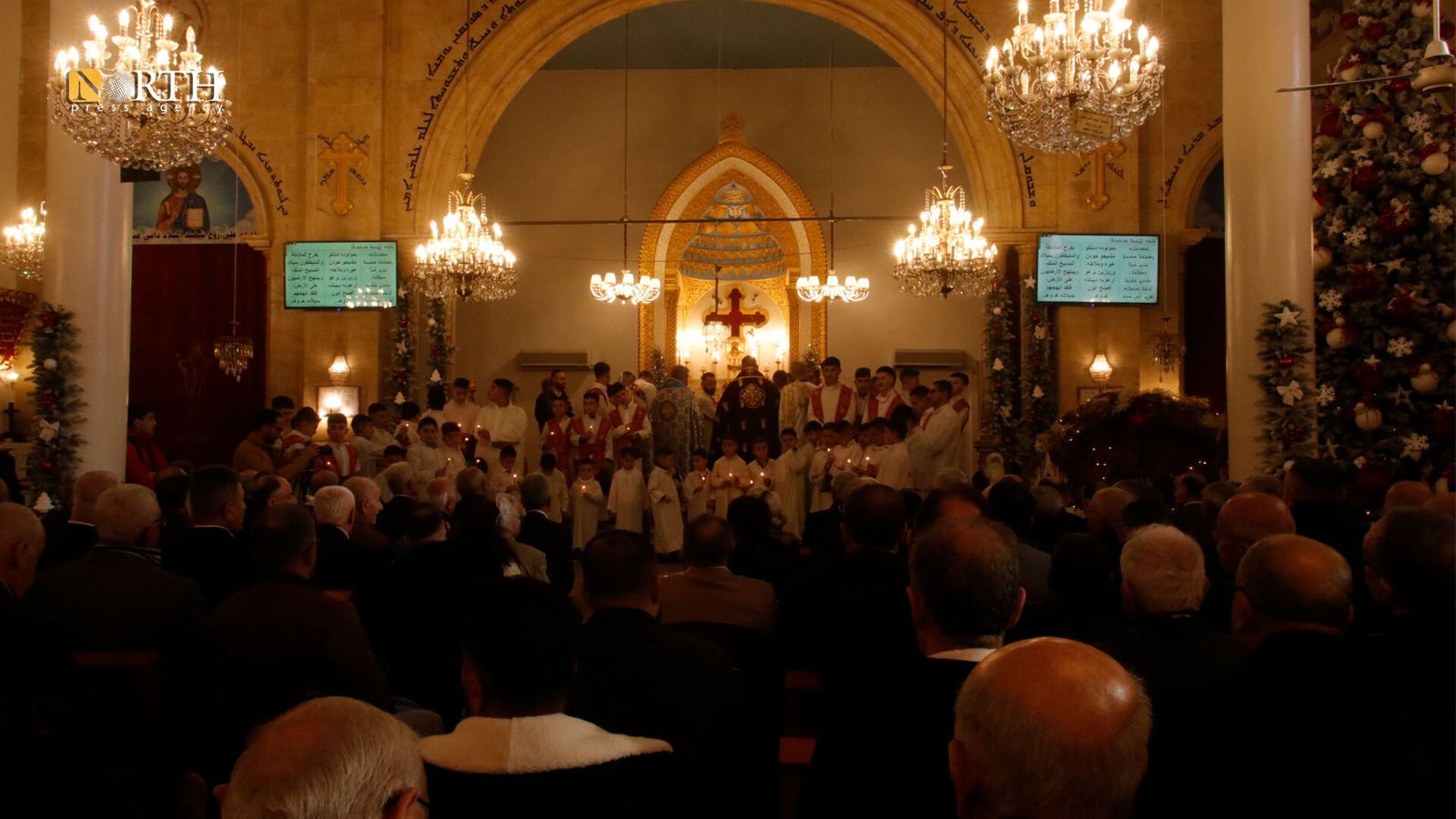 Celebración de la Navidad en Qamishli