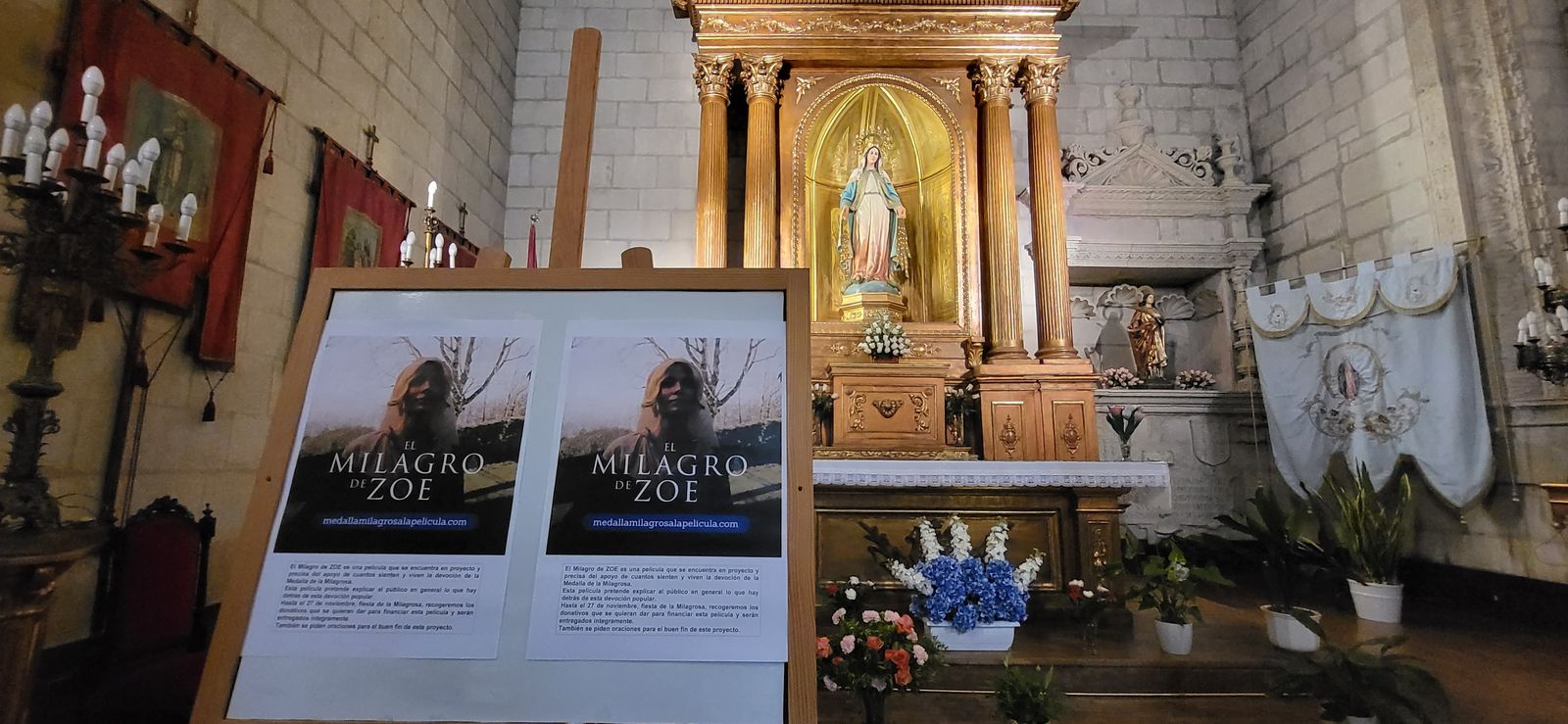 “El Milagro de Zoe”, espera el apoyo de tantos devotos de la Milagrosa para hacer la película que cuente su historia