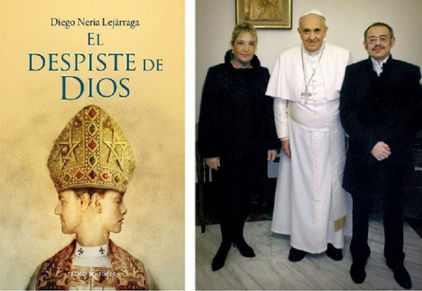 Diego Neria y Macarena, con el Papa