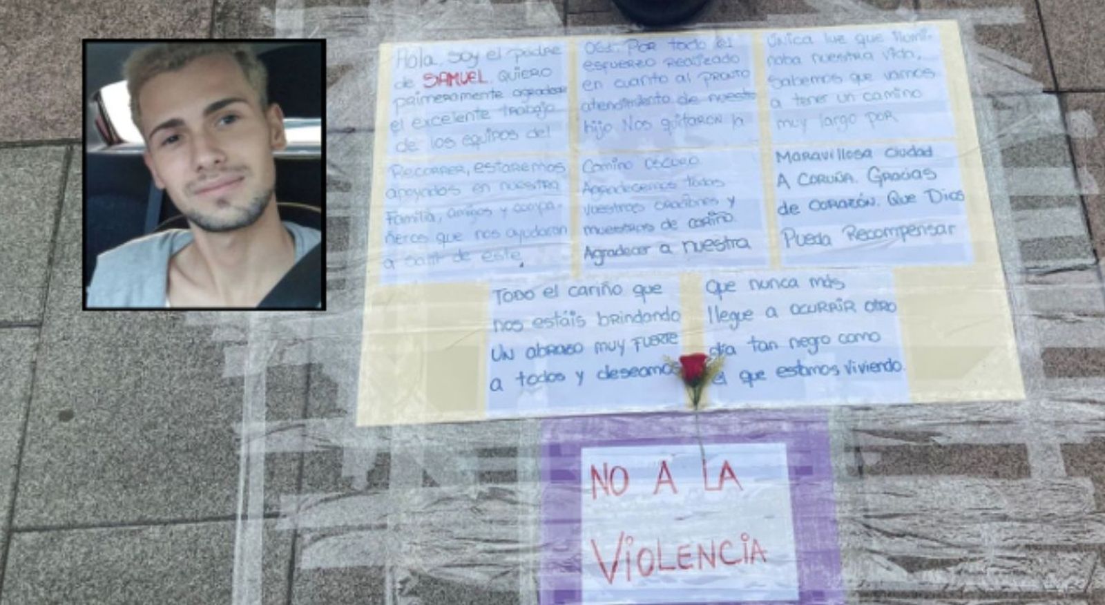 Carta del padre de Samuel Luiz