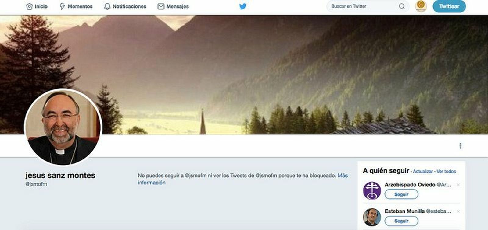 Jesús Sanz nos bloquea en Twitter