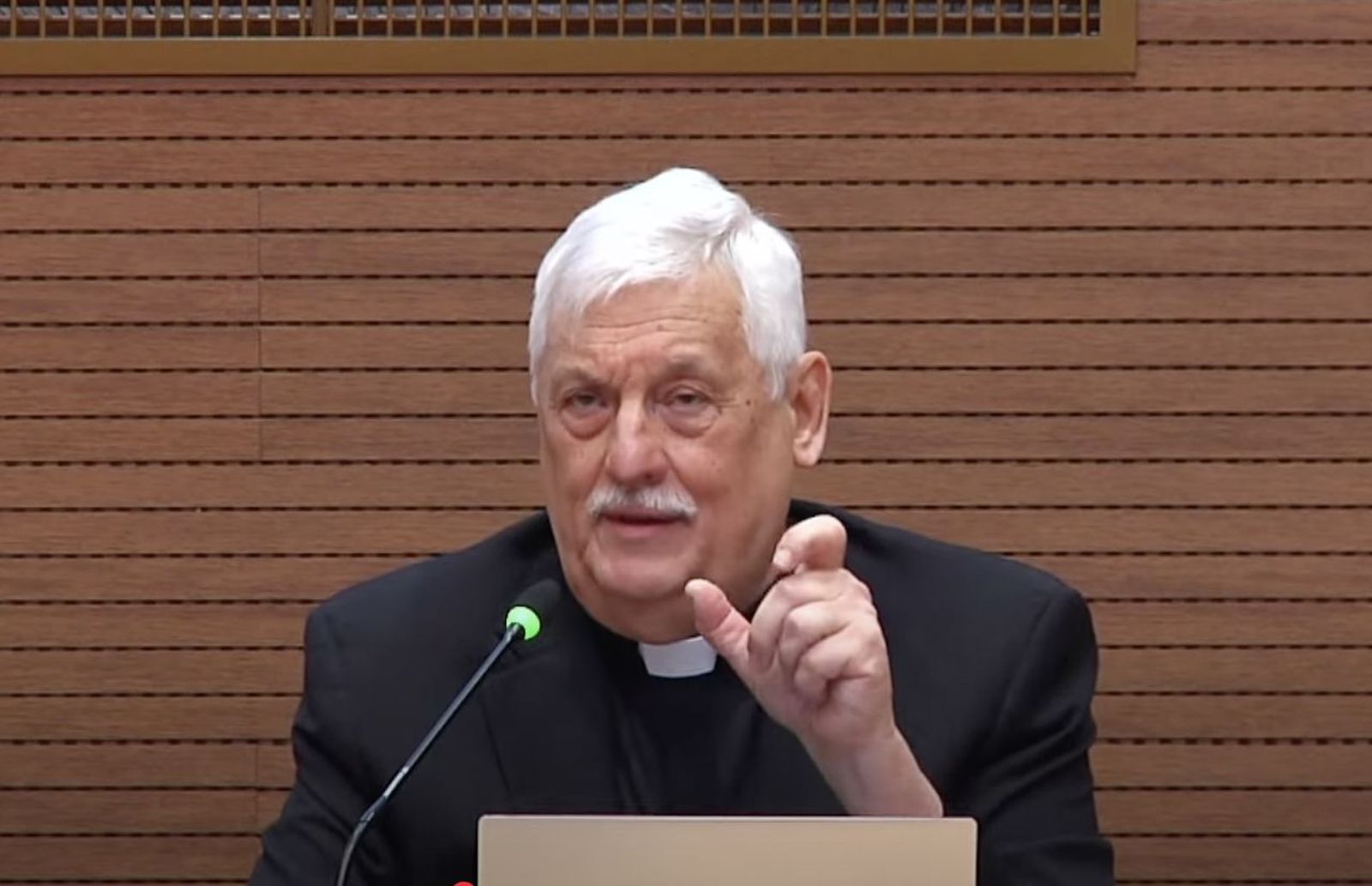 Arturo Sosa, en la rueda de prensa