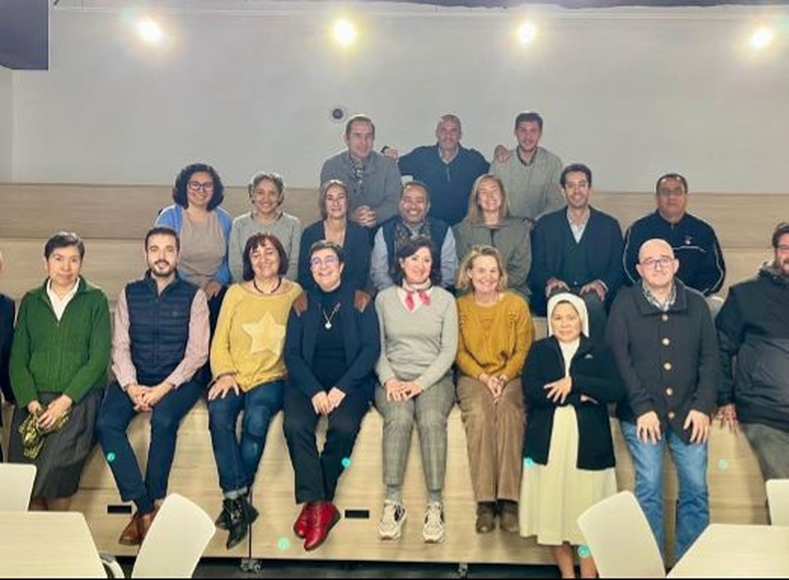 Alumnos de la primera promoción