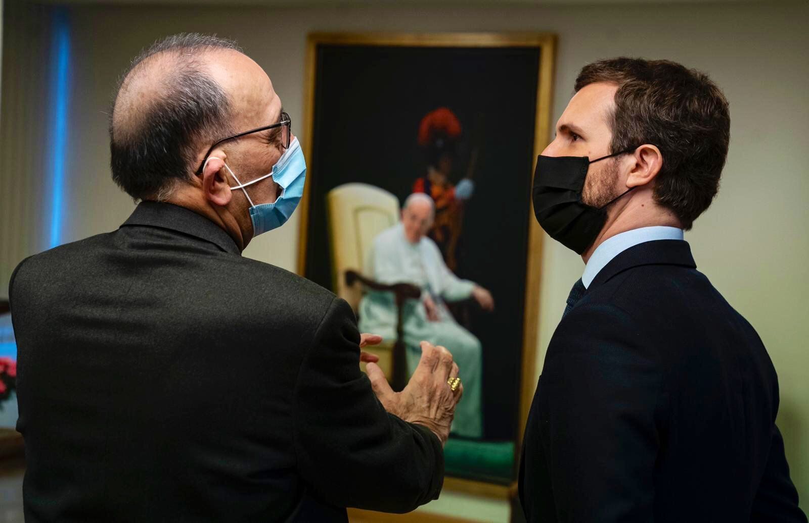 Omella, con Pablo Casado