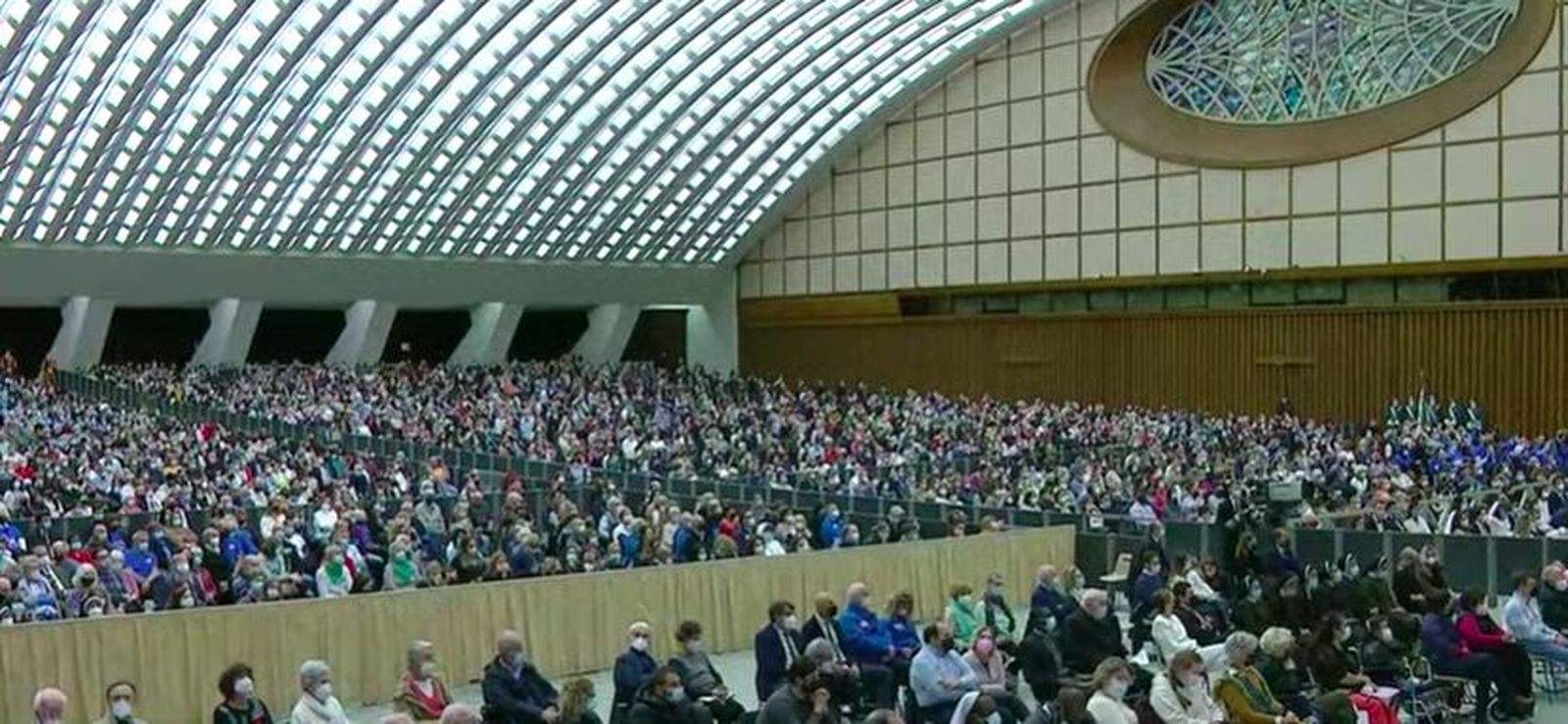 Fieles en la Audiencia en la Pablo VI
