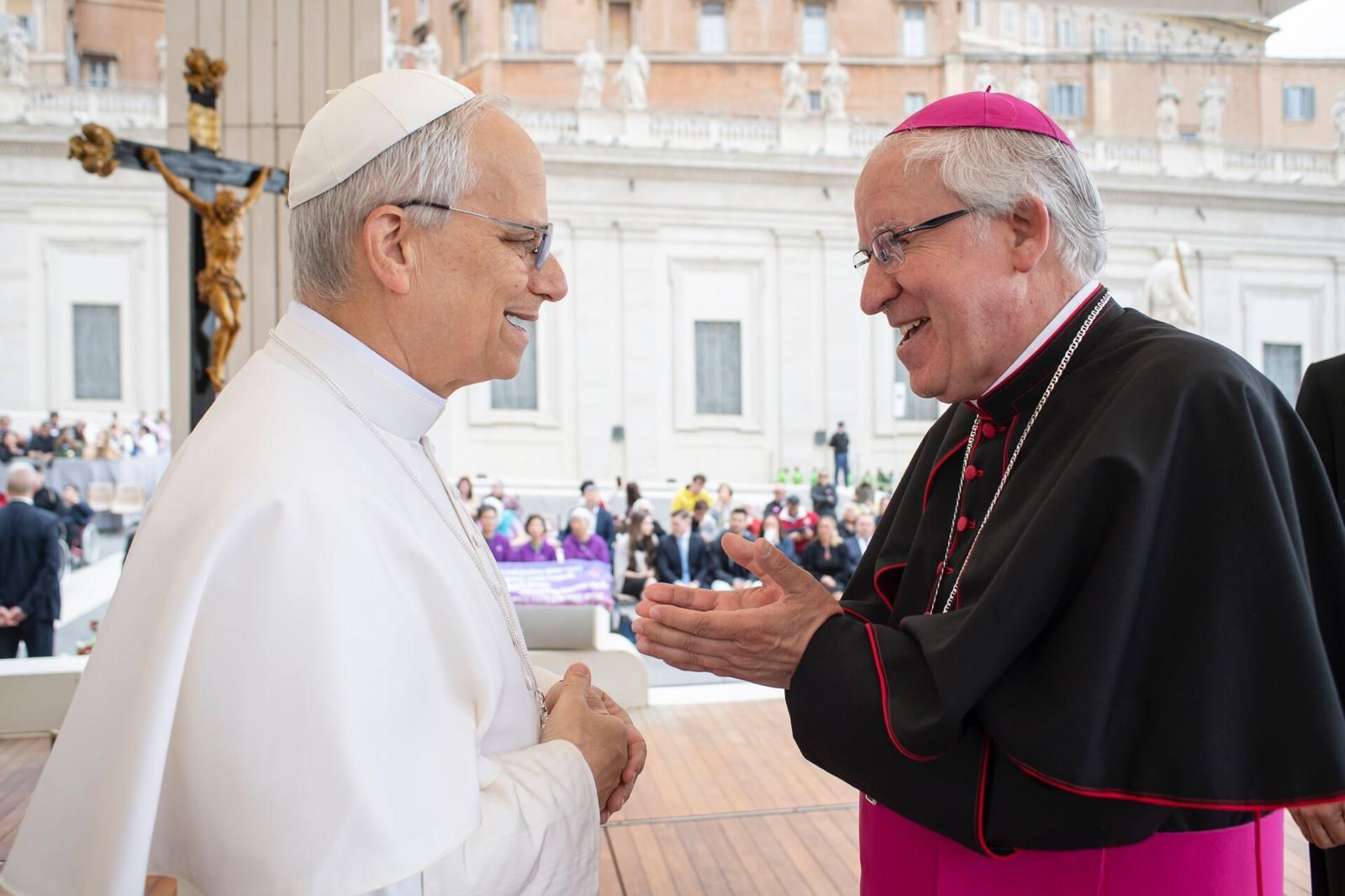 Saiz Meneses, con el Papa León