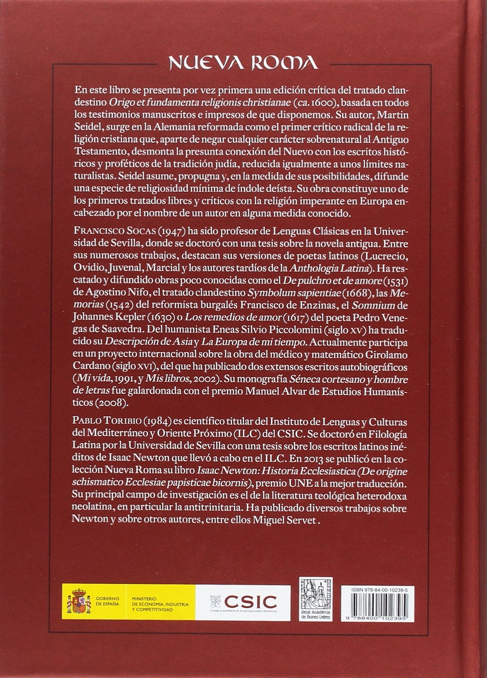 Socas Origo. - (2) Dorso