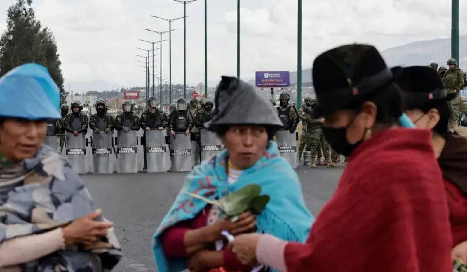 Represión policial en Ecuador